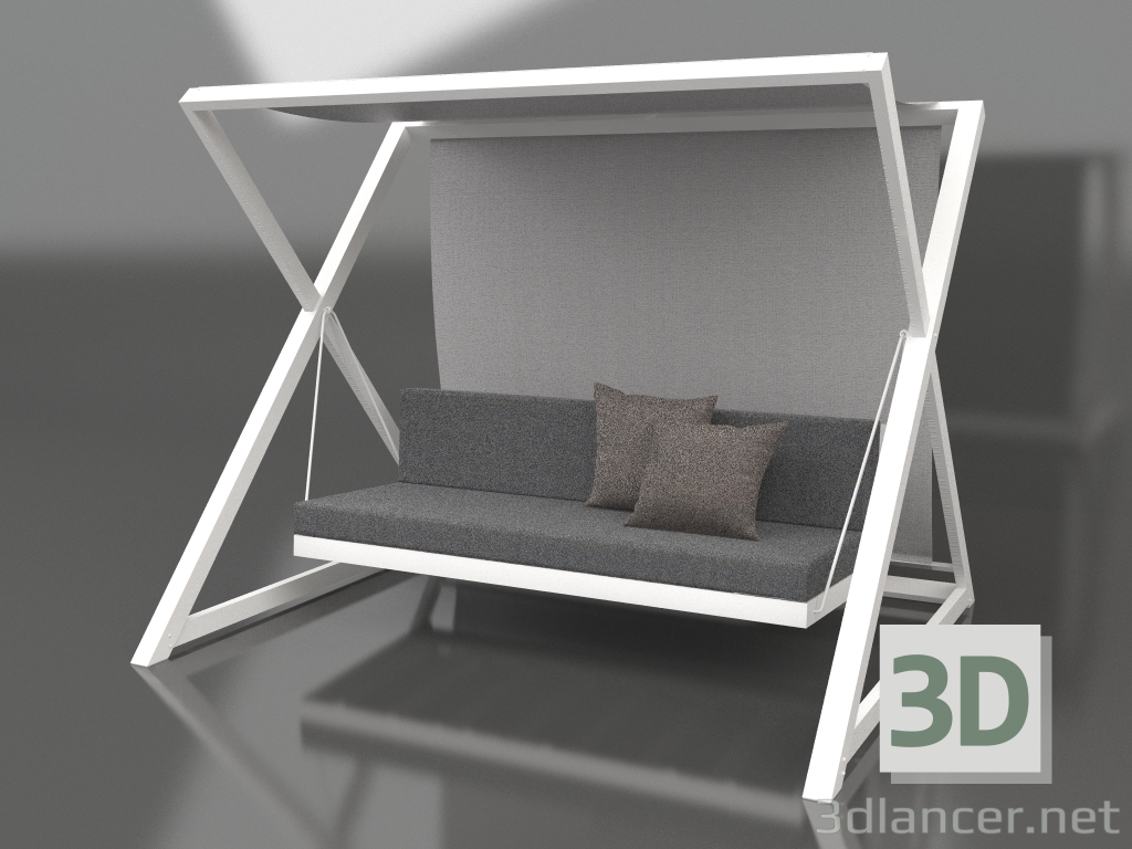 3d model Columpio de jardín (blanco) - vista previa