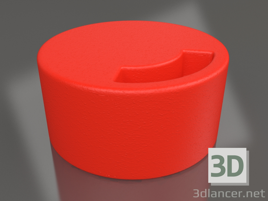 3d model Club table (Red) - preview