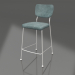 modèle 3D Tabouret semi-bar Benson 64,5 cm (Gris-Bleu) - preview