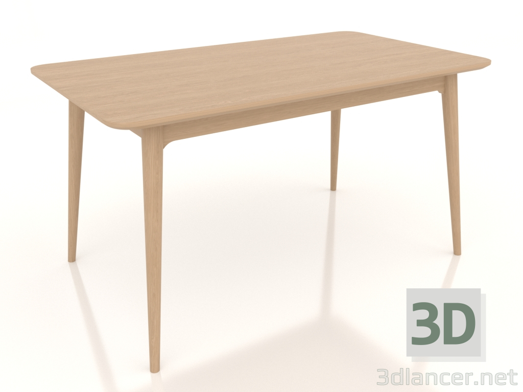 modello 3D Tavolo da pranzo Ekarma 1400x800 mm (Rovere sbiancato) - anteprima modello 3D Tavolo da pranzo Ekarma 1400x800 mm (Rovere sbiancato) - anteprima