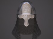 Casque russe avec l’icône.