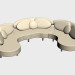 modèle 3D Canapé modulaire Schengen (III-variante) - preview