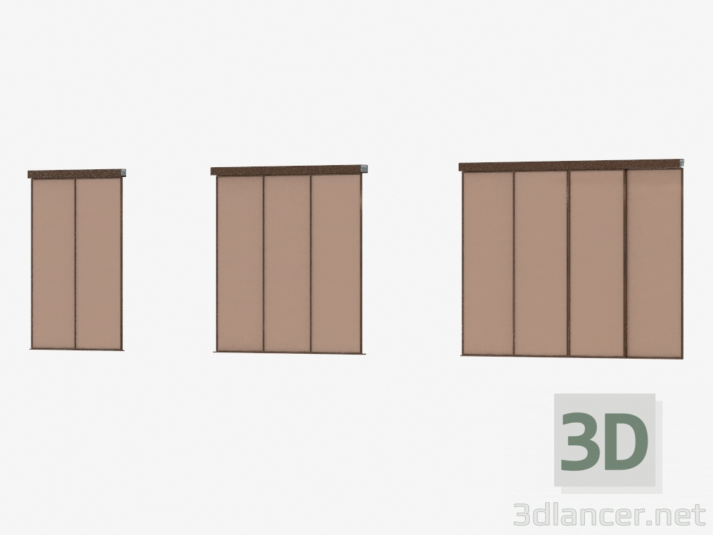 modello 3D Partizione Interroom di A5 (bronza bronza leggera) - anteprima