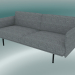 3D Modell Doppelsofa Outline (Vancouver 14, Schwarz) - Vorschau