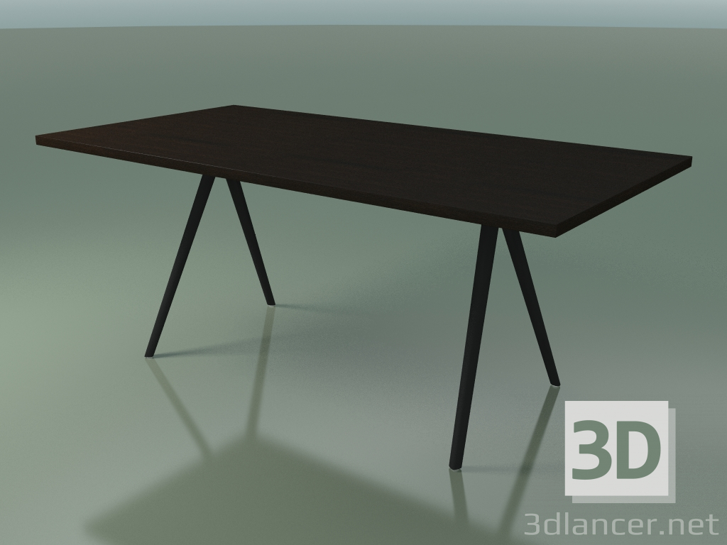 3d model Rectangular table 5432 (H 74 - 90x180 cm, legs 150 °, veneered L21 wenge, V44) - preview