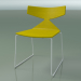 3d model Silla apilable 3702 (en trineo, amarillo, V12) - vista previa