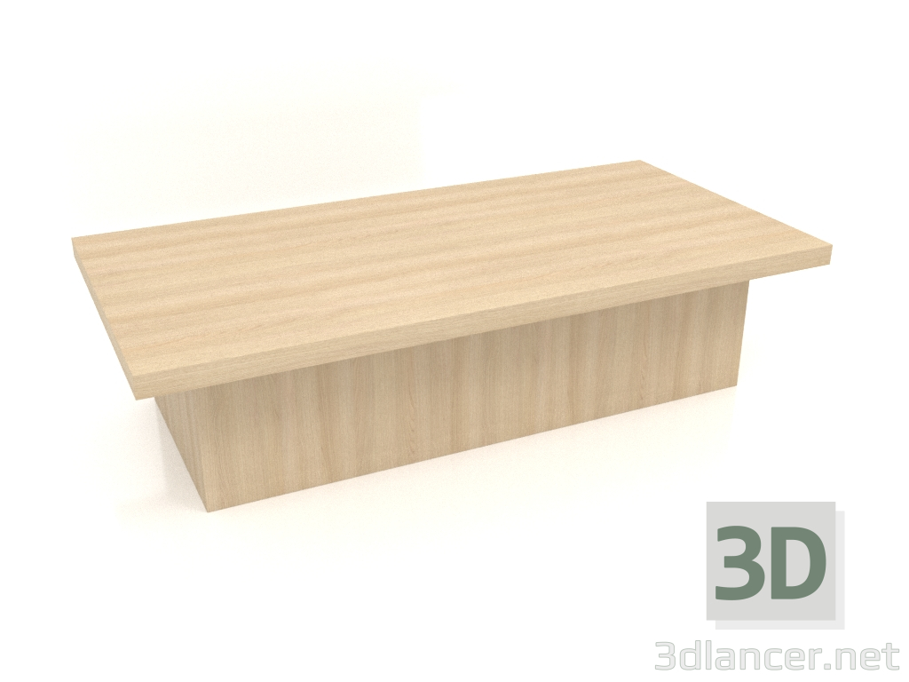 Modelo 3d Mesa de centro JT 101 (1600x800x400, madeira branca) - preview