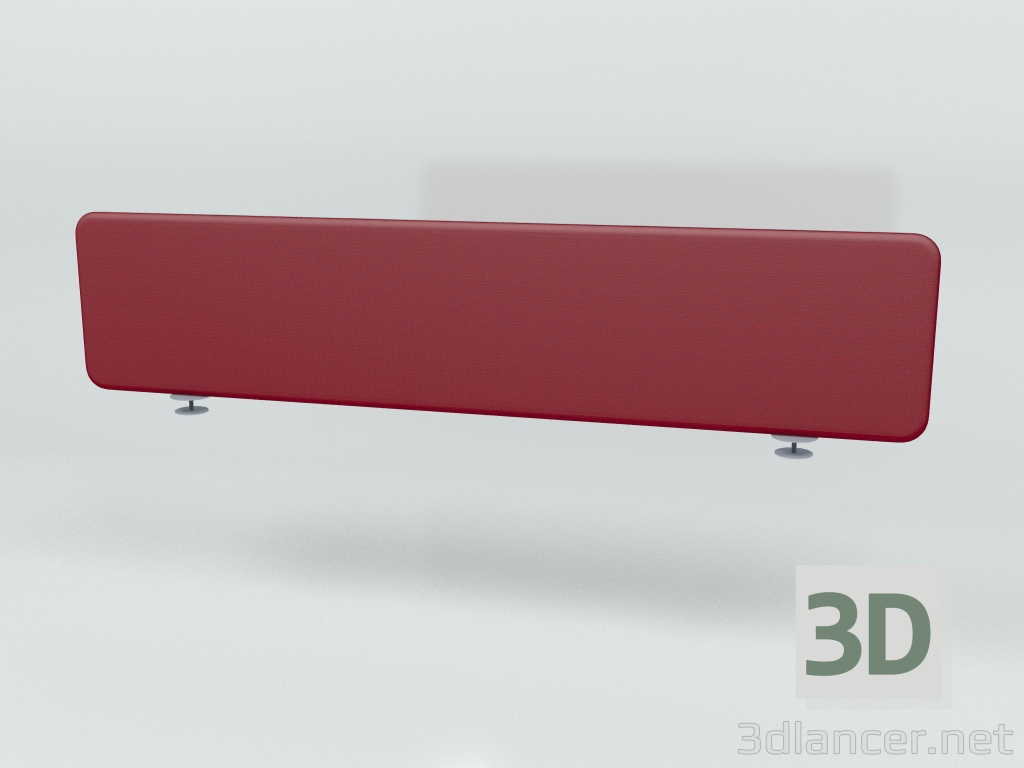 3d model Acoustic screen Desk Bench Twin ZUT16 (1590x350) - preview