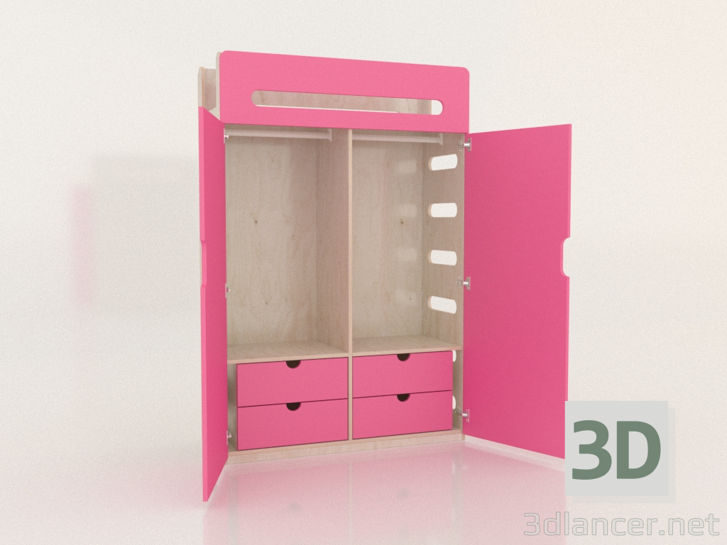 Modelo 3d Guarda-roupa aberto MOVE WE (WFMWE2) - preview