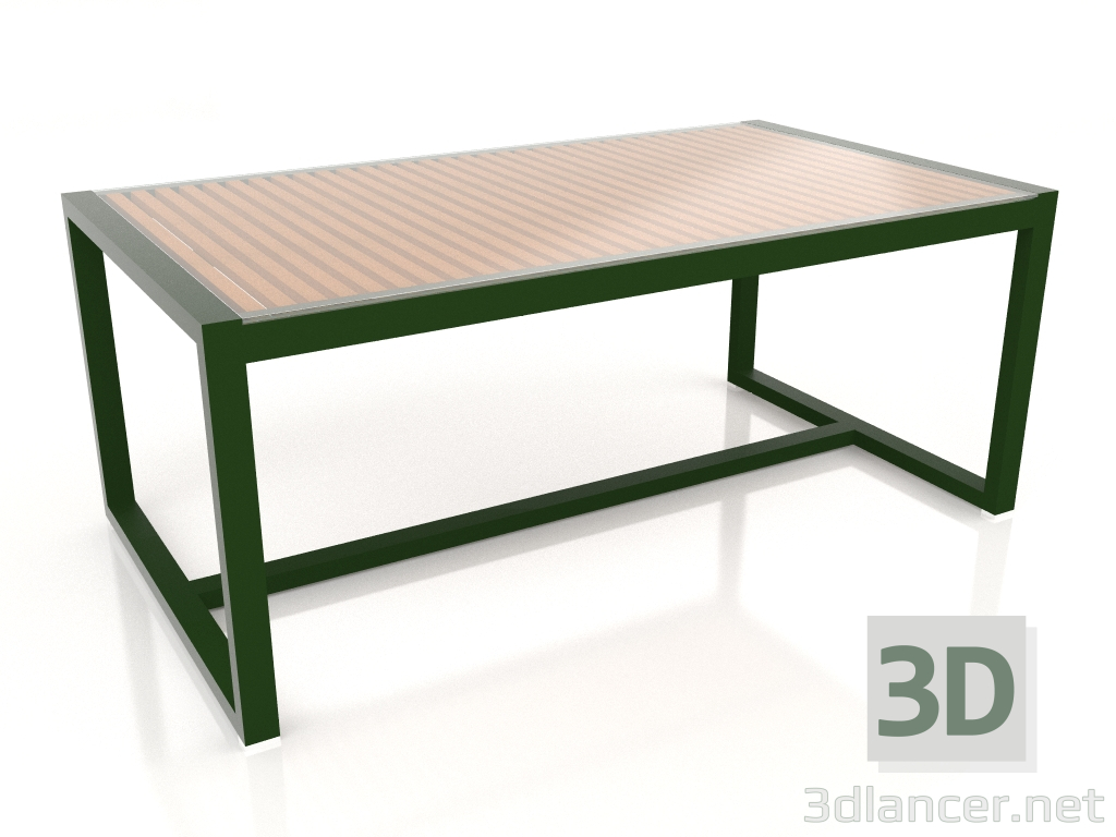 modello 3D Tavolo da pranzo con piano in vetro 179 (Verde bottiglia) - anteprima