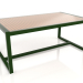 3d model Dining table with glass top 179 (Bottle green) - preview