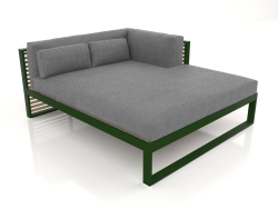 Sofá modular XL, seção 2 direita (verde garrafa)