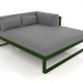 3D Modell XL-Modulsofa, Abschnitt 2 rechts (Flaschengrün) - Vorschau