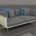 3D Modell Doppelsofa (Gold) - Vorschau