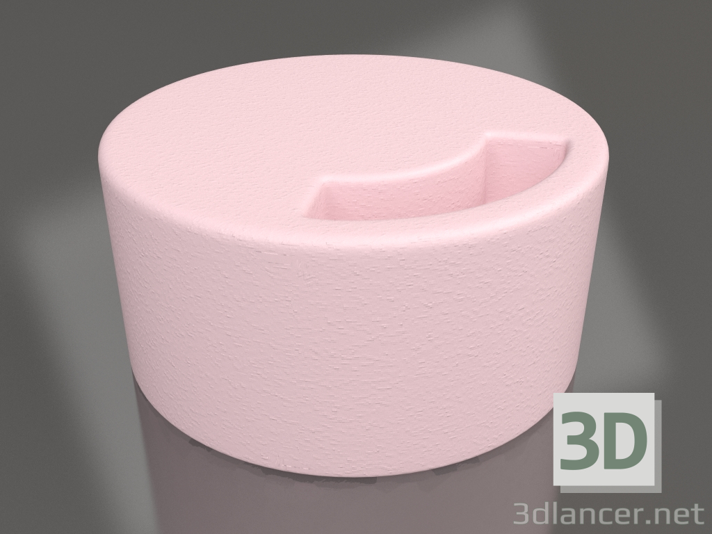 3D modeli Kulüp masası (Pembe) - önizleme