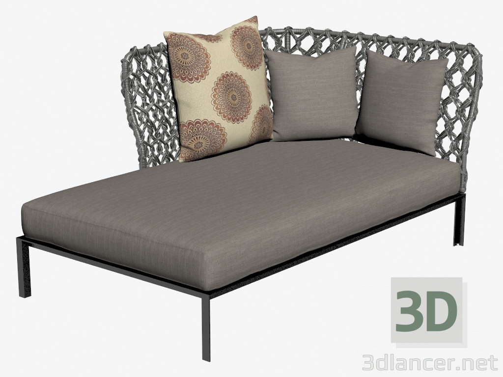 3d model Sofá para el jardín 3 - vista previa