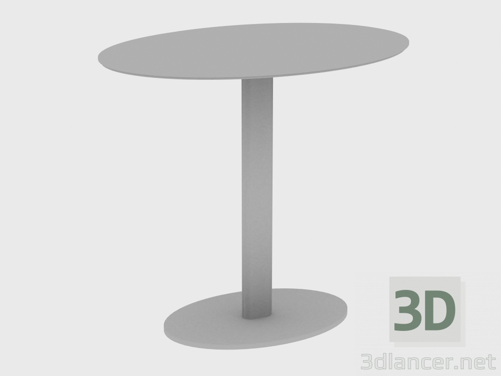 modello 3D Tavolino da caffè YAKI SMALL TABLE OVAL (60X40XH55) - anteprima