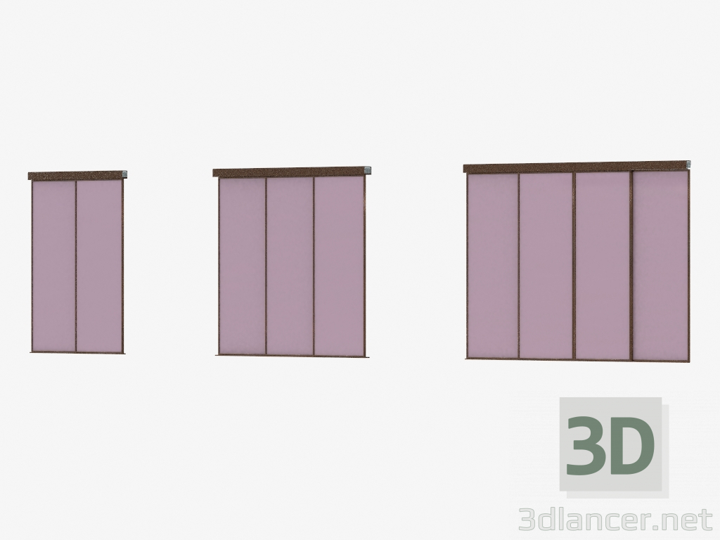 modello 3D Partizione Interroom di A5 (grigio bronza) - anteprima