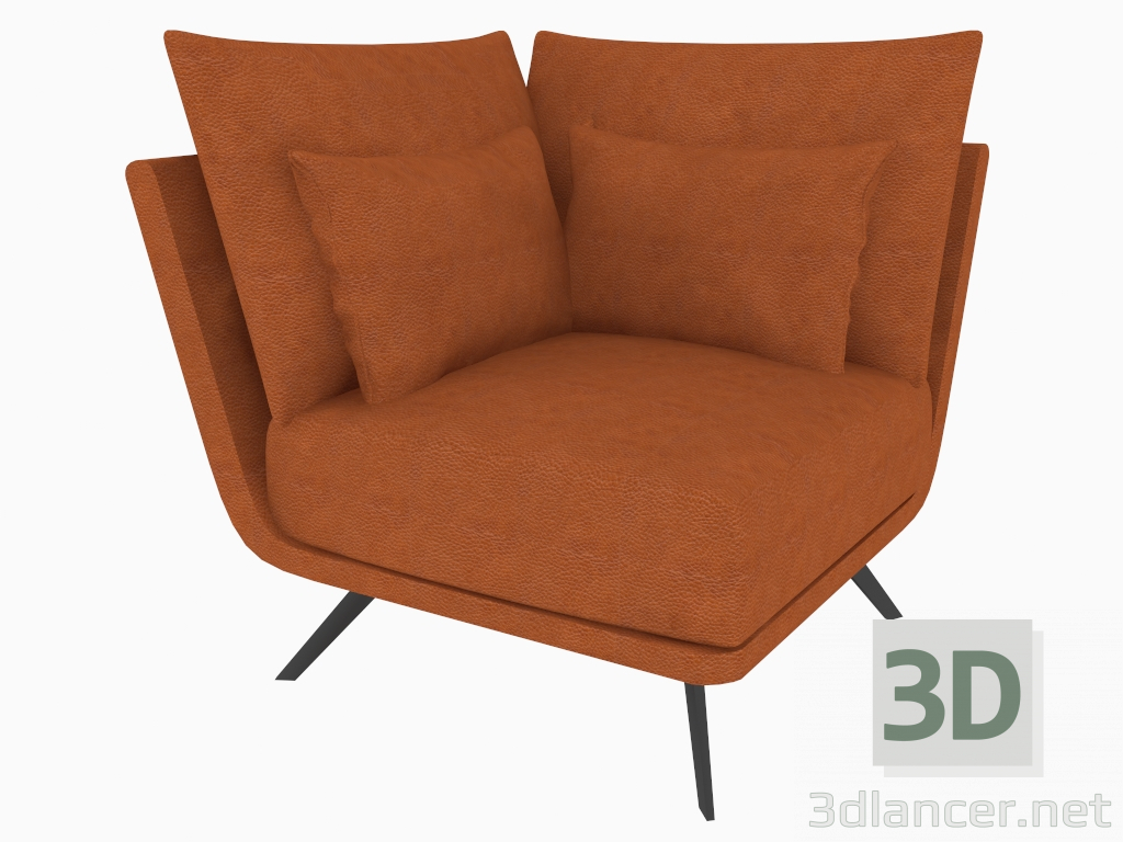 modèle 3D Chaise de coin (HA) - preview