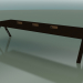 3D Modell Tisch mit Büroarbeitsplatte 5009 (H 74 - 360 x 120 cm, Wenge, Komposition 2) - Vorschau