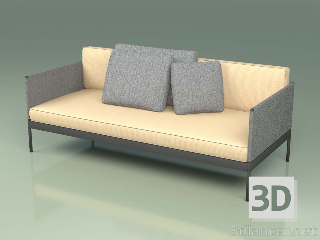 3d model Sofá modular (357 + 340, opción 1) - vista previa