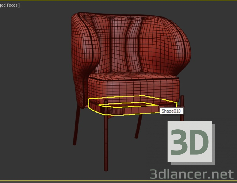 modello 3D di Poltrona comprare - rendering