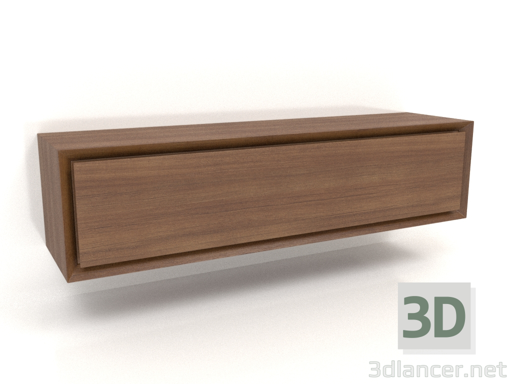 modello 3D Armadio TM 011 (800x200x200, legno marrone chiaro) - anteprima