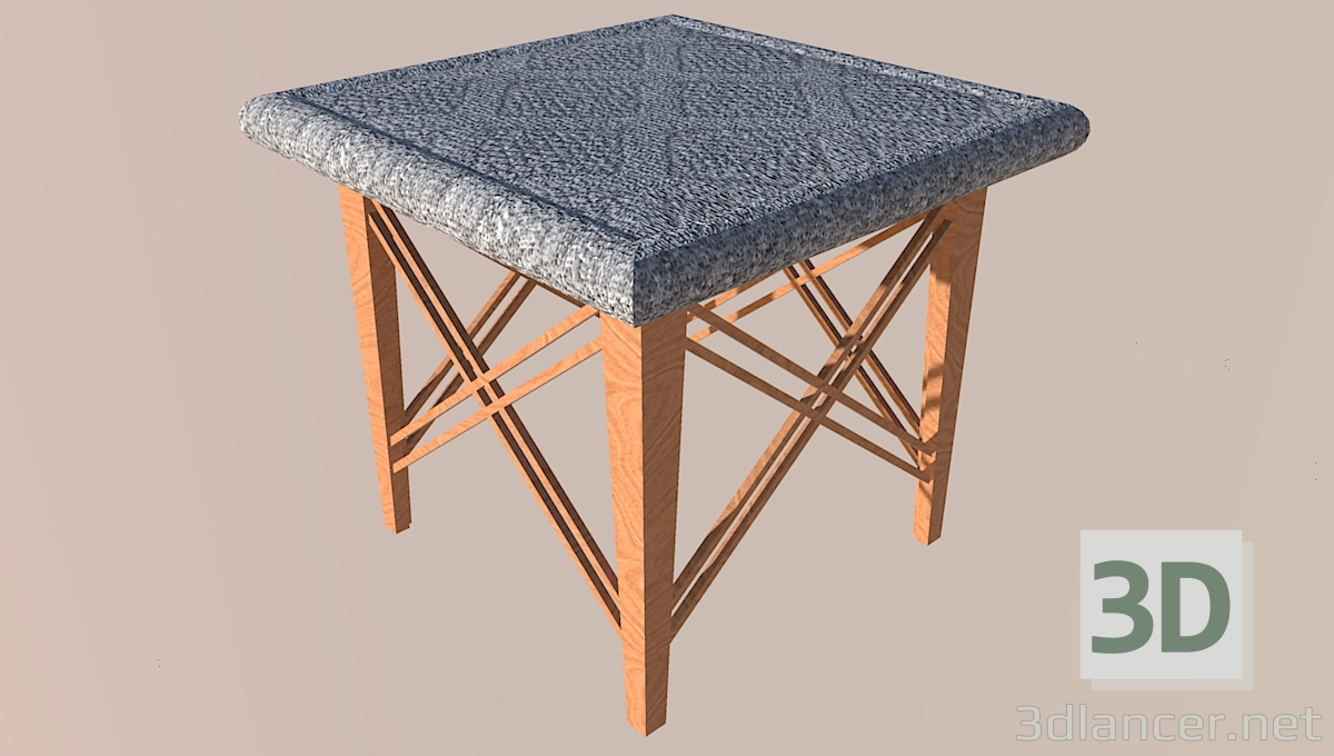 3d model Taburete - vista previa