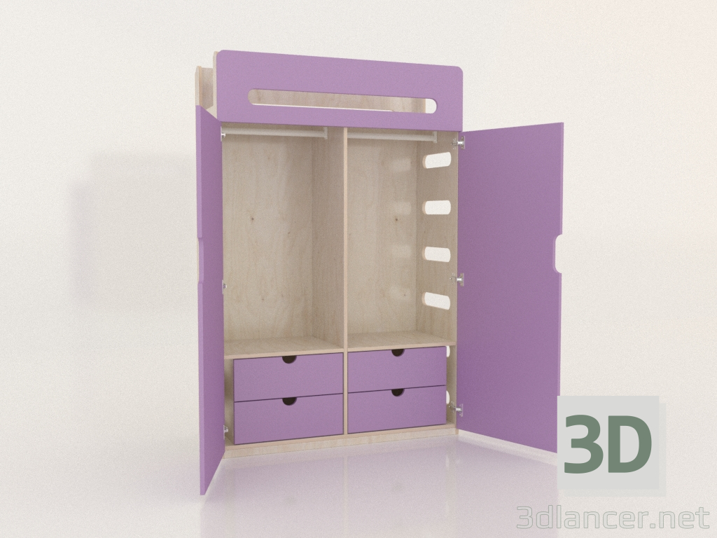 modèle 3D Armoire ouverte MOVE WE (WLMWE2) - preview