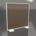 3d model Tabique de madera artificial y aluminio 150x150 (Teca, Gris ágata) - vista previa