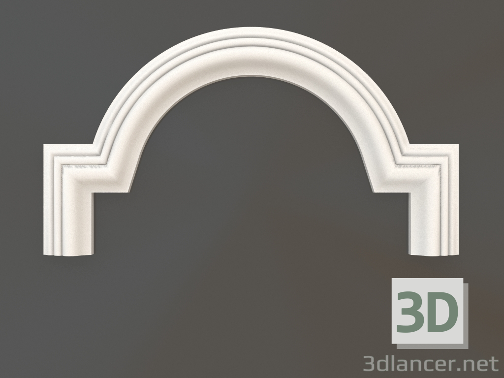 Modelo 3d Elemento de canto de gesso DELH 009 5 (300x165) - preview