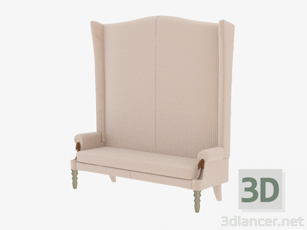 3d model Sofá doble Siegfrid - vista previa