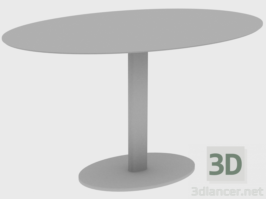 3d модель Столик кофейный YAKI SMALL TABLE OVAL (80X50XH45) – превью