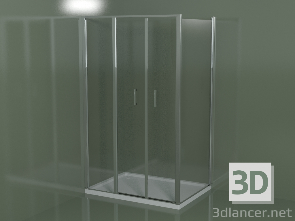 Modelo 3d Cabine de duche de canto L3 LG - preview