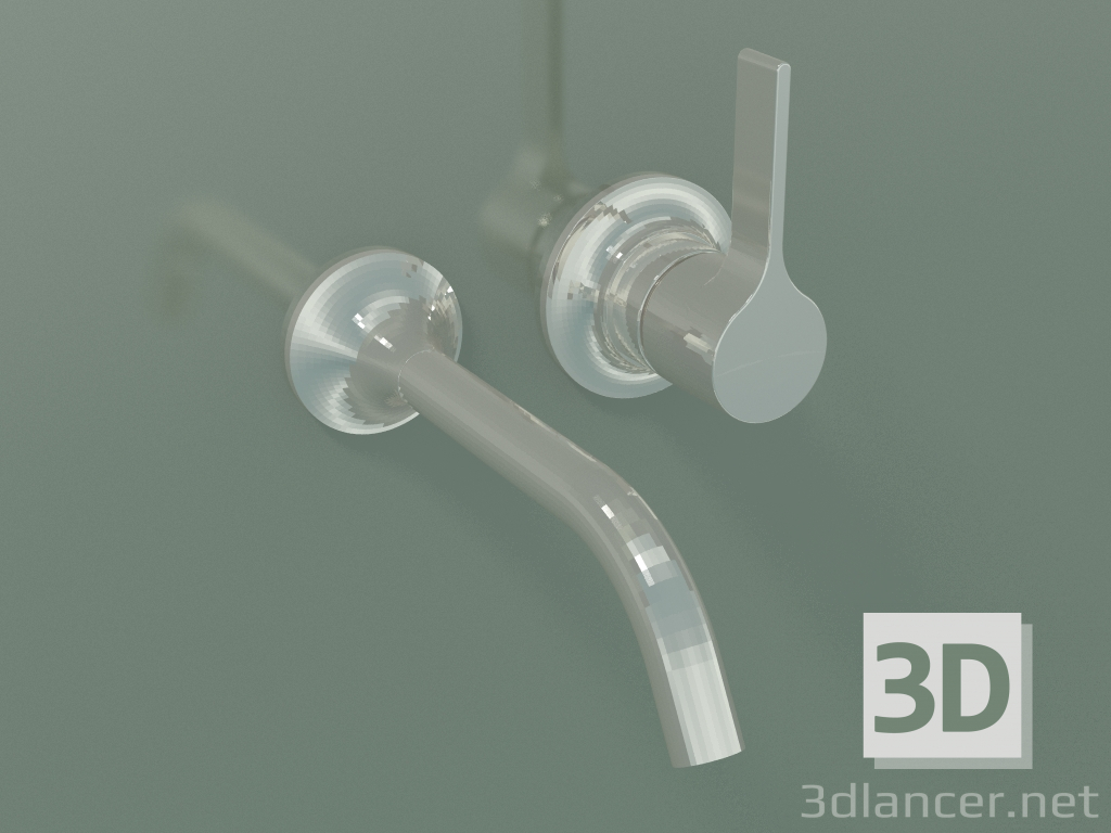 3d model Mezclador monomando de lavabo (36812809-080010) - vista previa