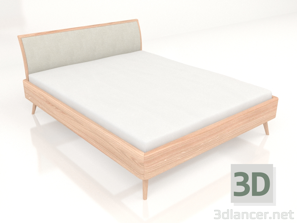 modello 3D Letto matrimoniale Ena 160x200 - anteprima