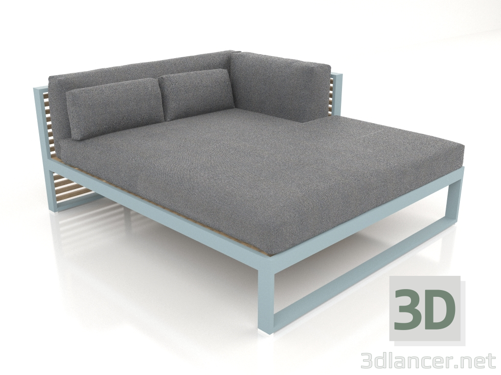 3d model XL modular sofa, section 2 right (Blue gray) - preview