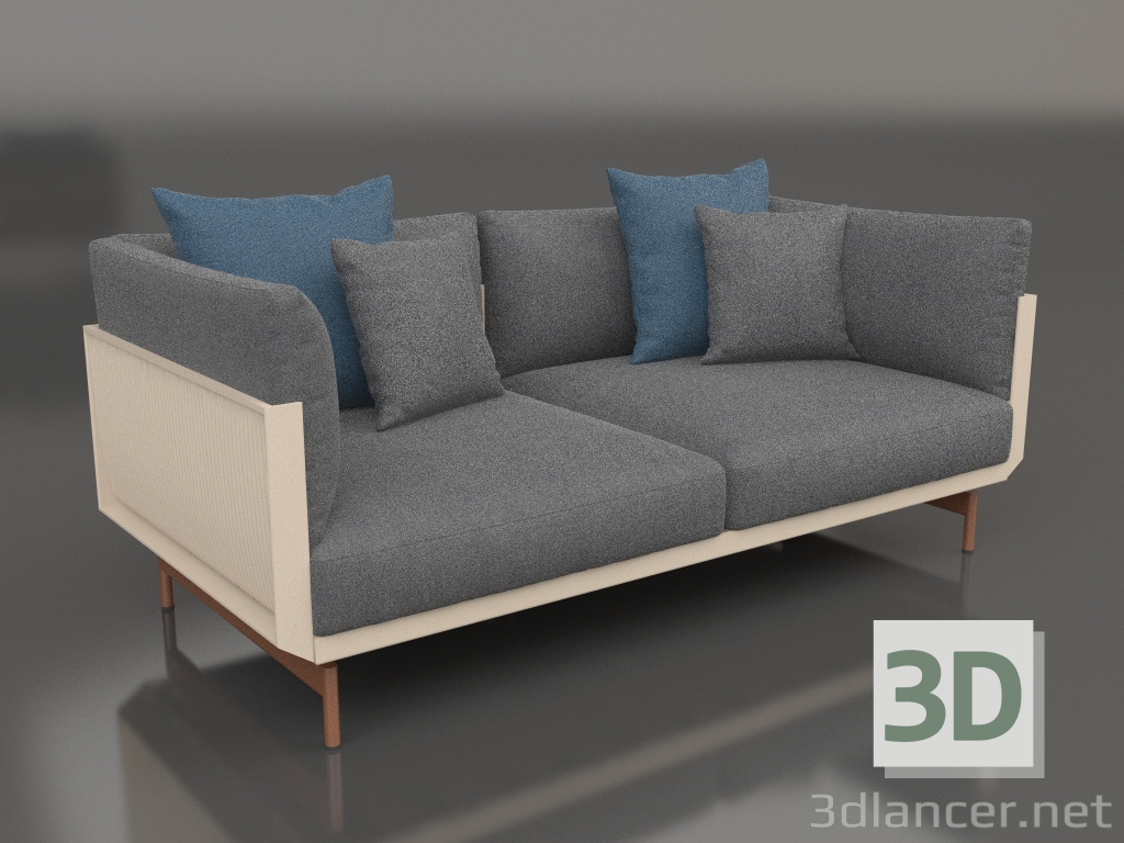 3D Modell Sofa für 2 (Sand) - Vorschau