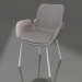 modèle 3D Fauteuil Brit (Gris Foncé) - preview