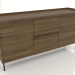 3d model Large chest of drawers 1600 mm (lightened ash walnut) - preview