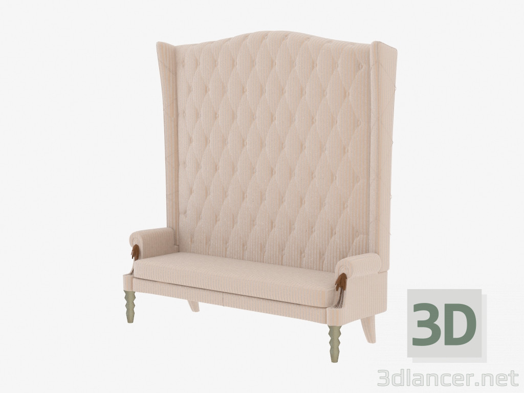 3d model Sofá doble en estilo Art Decó Siegfrid - vista previa