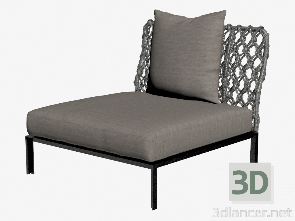 3d model armchair - preview