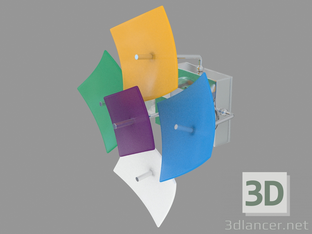 Modelo 3d Arandela (2color W110234) - preview