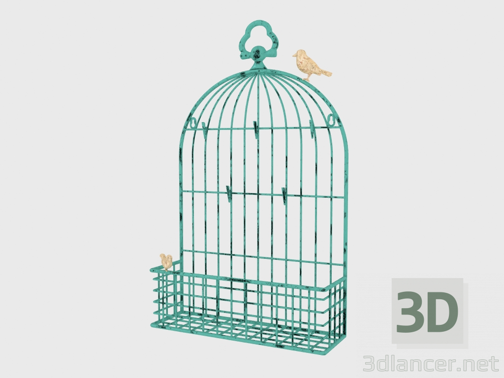 3d модель Фоторамка METAL BIRDCAGE CARD – превью