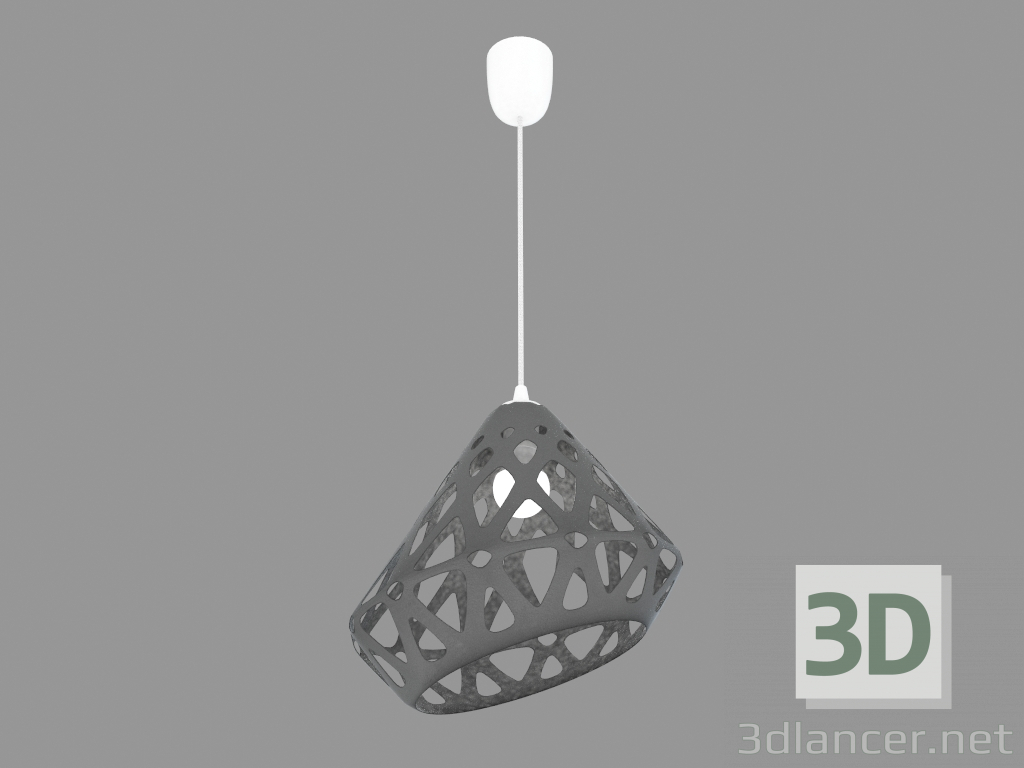 3d model Lámpara colgante (luz gris) - vista previa