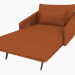 modello 3D Chaise longue (HC HI HD) - anteprima