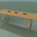 Modelo 3d Mesa com bancada de escritório 5009 (H 74 - 360 x 120 cm, carvalho natural, composição 1) - preview