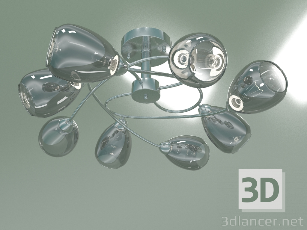 3d model Araña de techo Noemi 30168-8 (plata mate) - vista previa