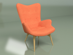 Sillón Contour 2 (roble, naranja)