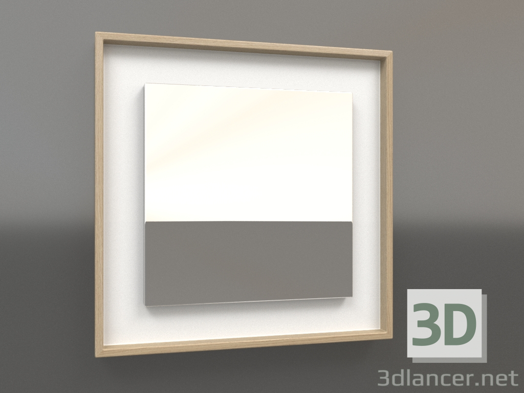 3d модель Дзеркало ZL 18 (400x400, white, wood white) – превью